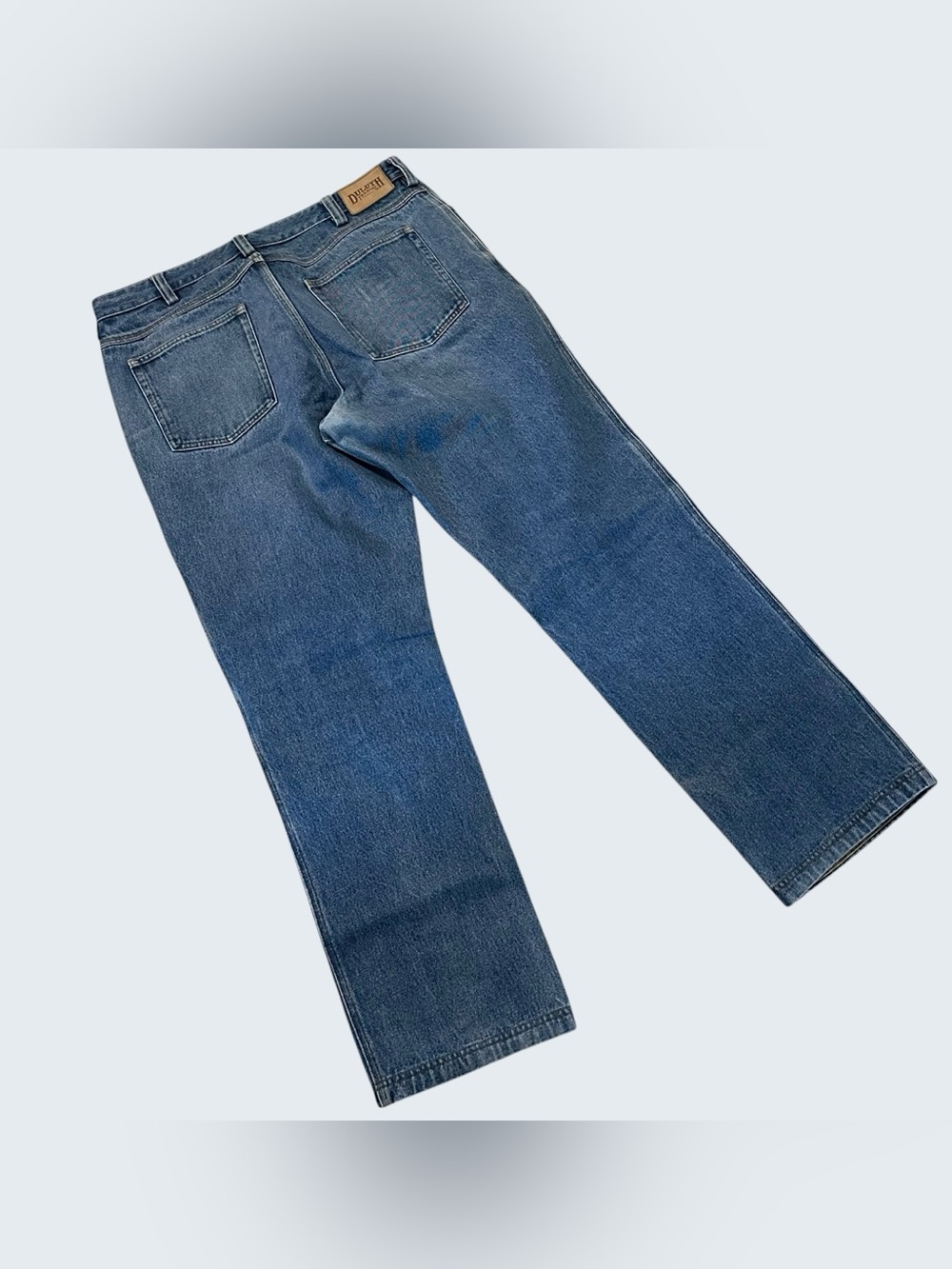 Duluth Trading Co Men's Straight-Leg Blue Jeans 37x34 - Picture 5 of 13